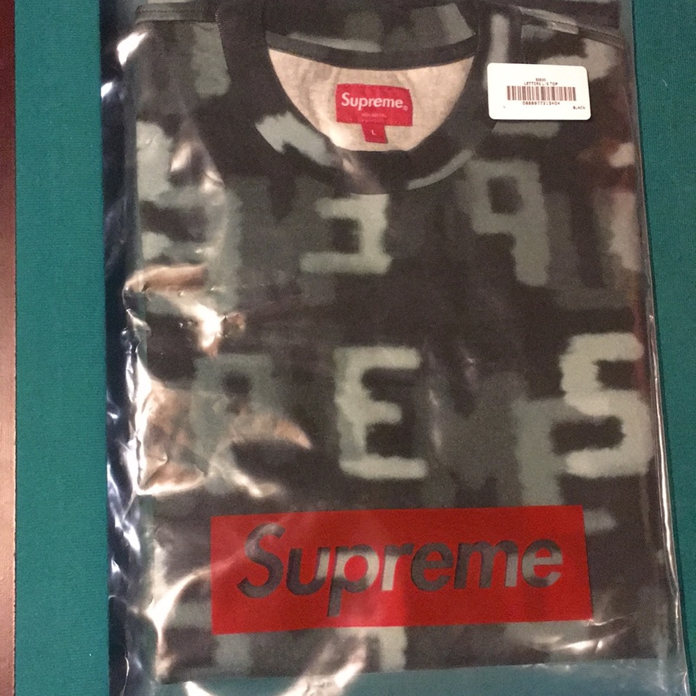 SUPREME Letters long sleeve tee Large Authentic